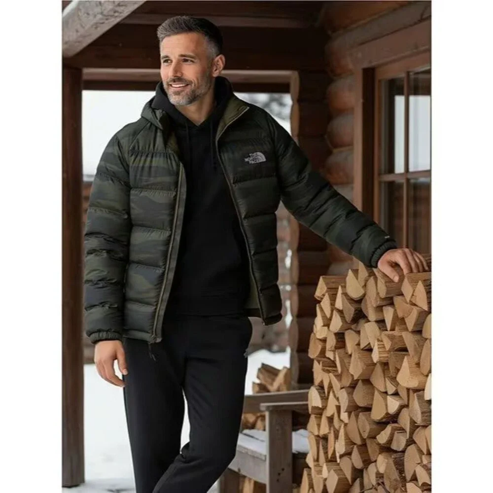 The North Face Men's Hydrenalite 600 Down Jacket Taupe Green Camo NWT SZ XL